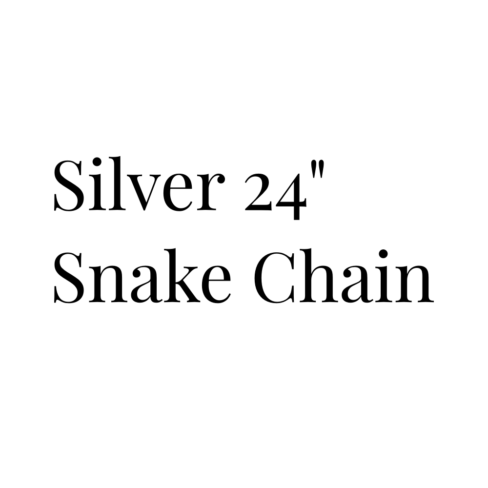 Silver 24" Snake Chain