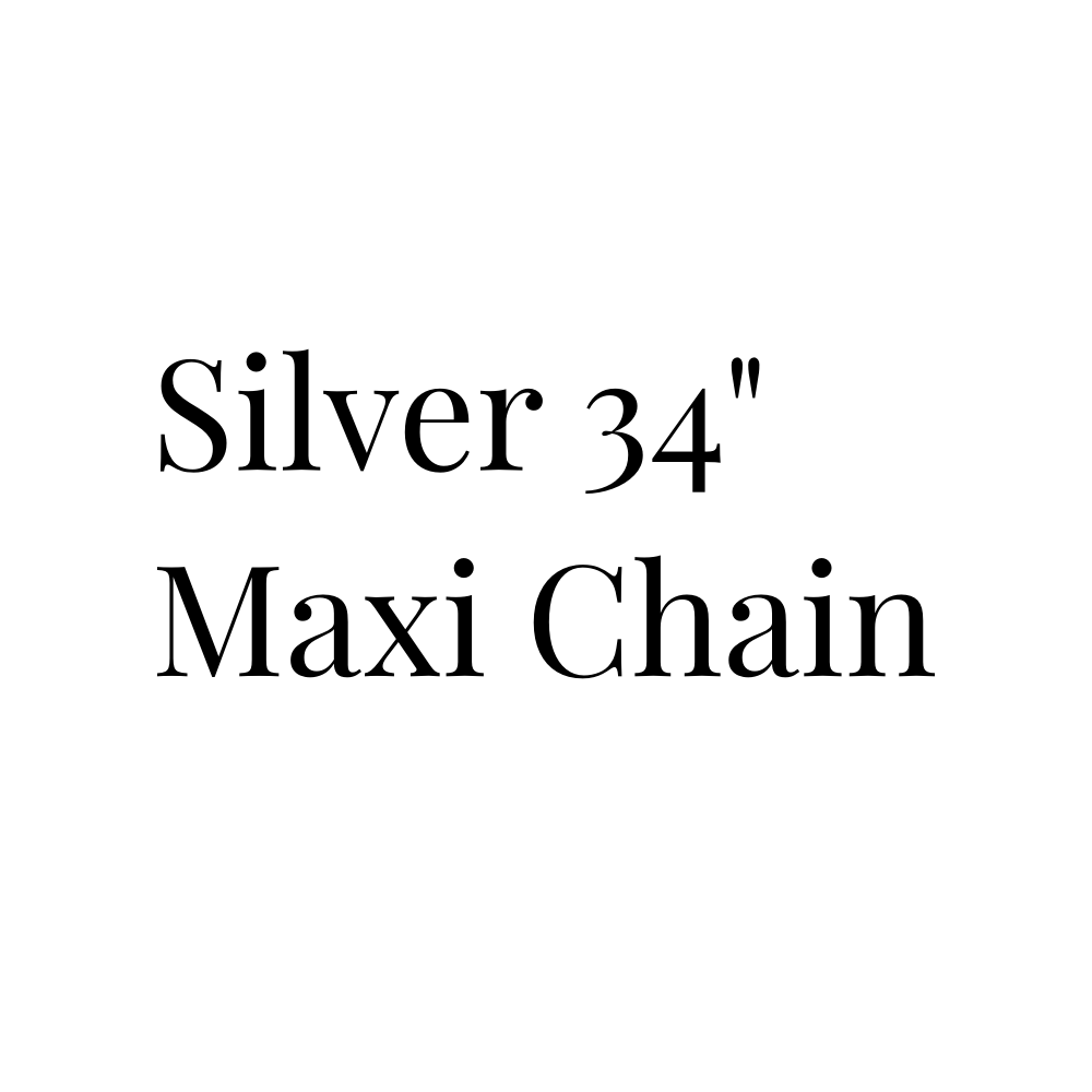 Silver Maxi Chain - 34"