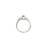 Silver Sapphire Promise Ring