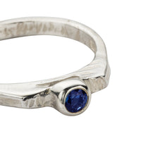 Silver Sapphire Promise Ring