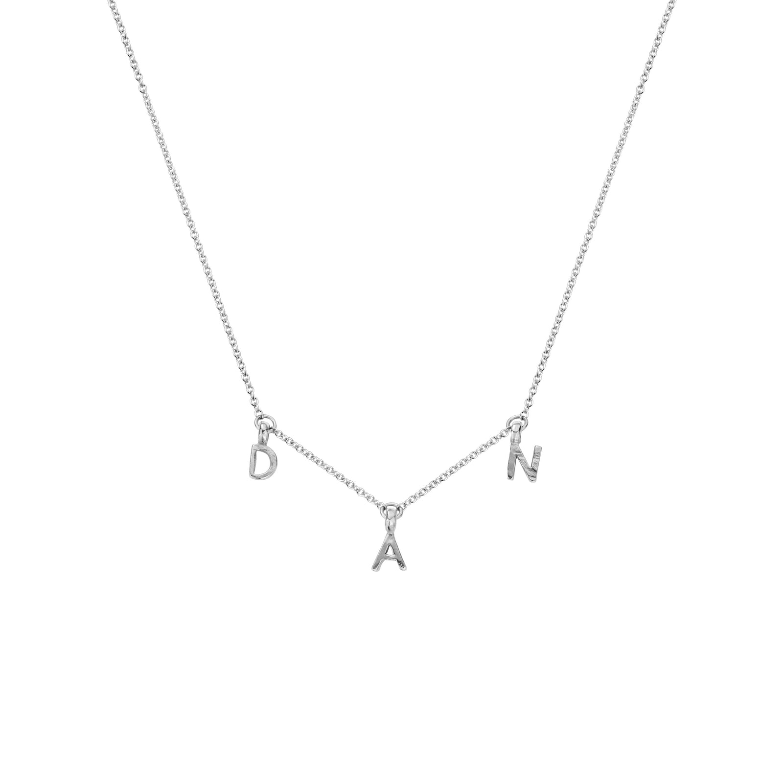 Silver Fixed Alphabet Necklace