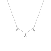 Silver Fixed Alphabet Necklace