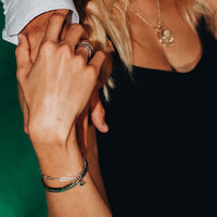 Silver & Gold Baby North Star Trace Chain Bracelet