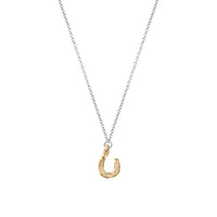 Silver & Gold Mini Horseshoe Love Struck Necklace