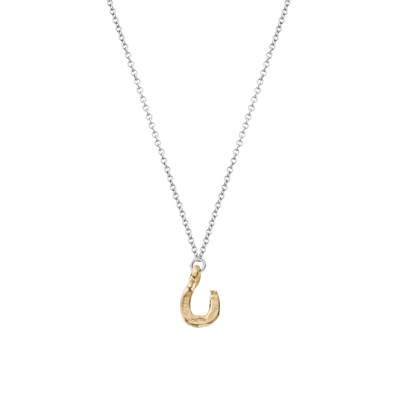 Silver & Gold Mini Horseshoe Love Struck Necklace