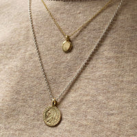 Silver & Gold Medium Roman Coin Necklace