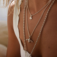 Silver Baby Shamrock Necklace