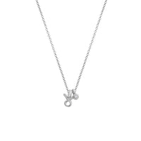Silver Taurus Horoscope & Birthstone Necklace