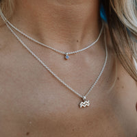 Silver Mini Amethyst Necklace