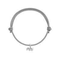 Silver Aquarius Mini Horoscope Sailing Rope