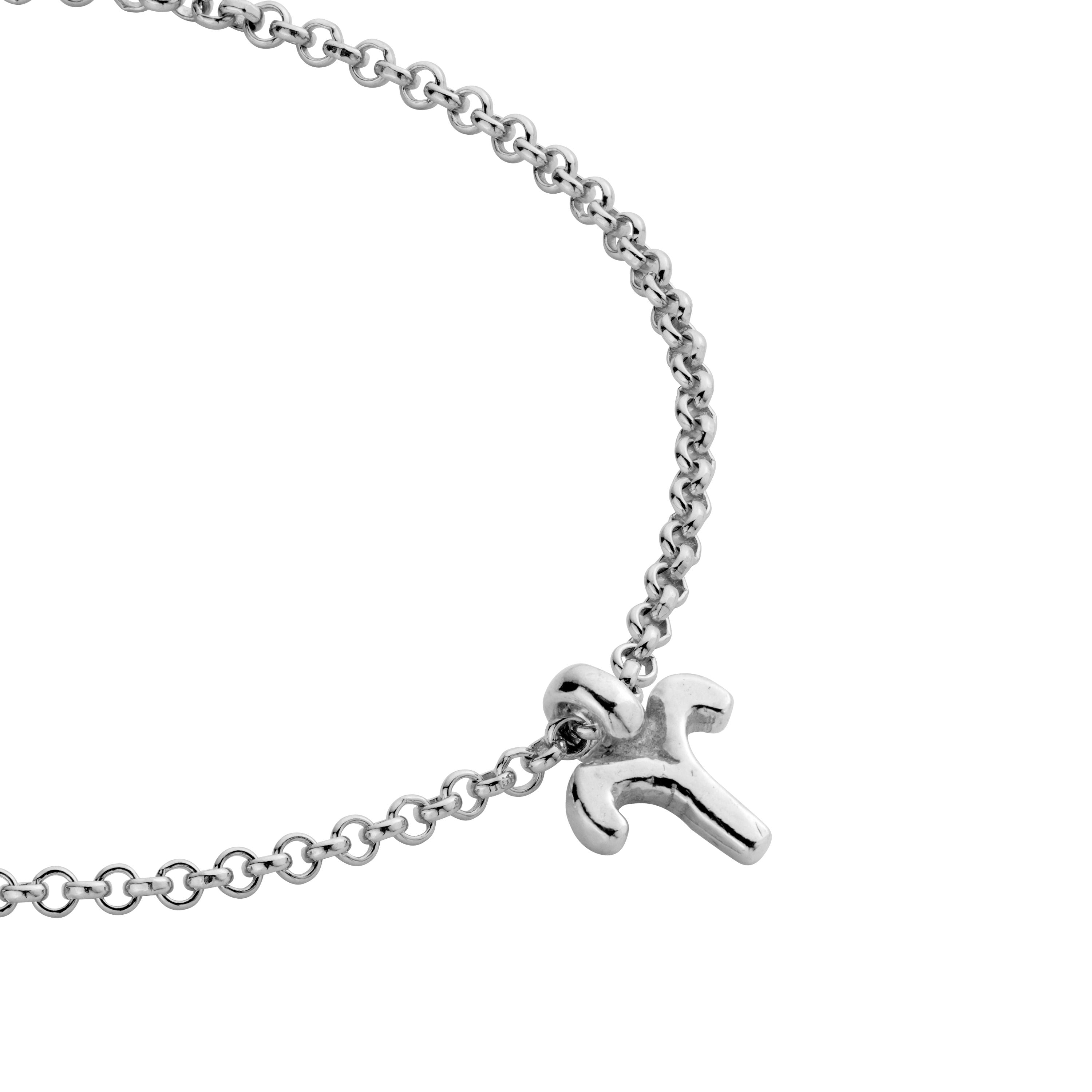 Silver Aries Mini Horoscope Chain Bracelet