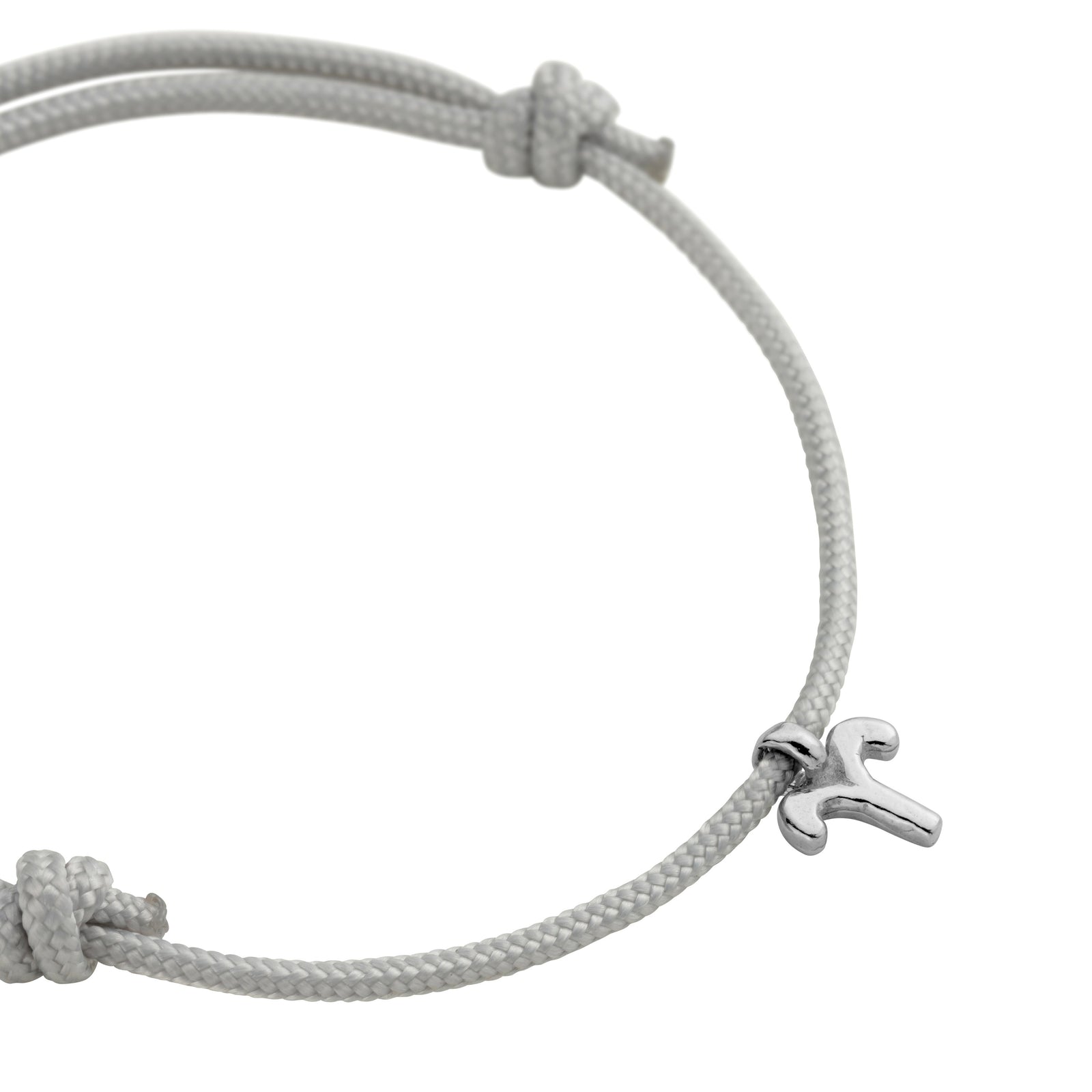 Silver Aries Mini Horoscope Sailing Rope