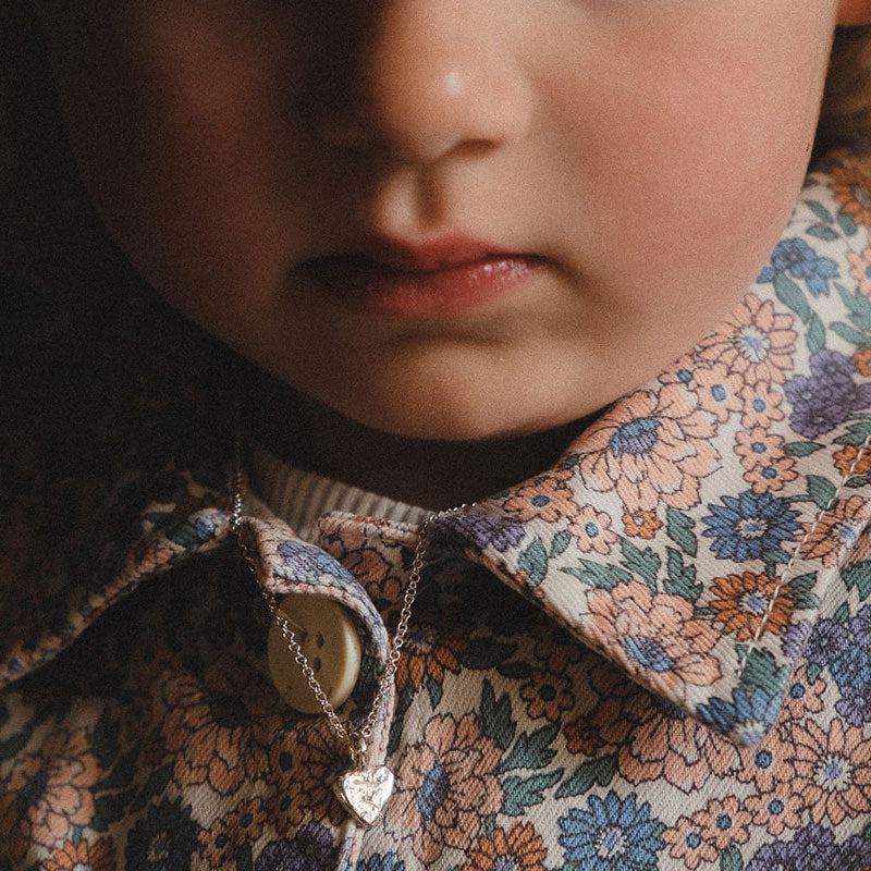 Silver Baby Heart Necklace