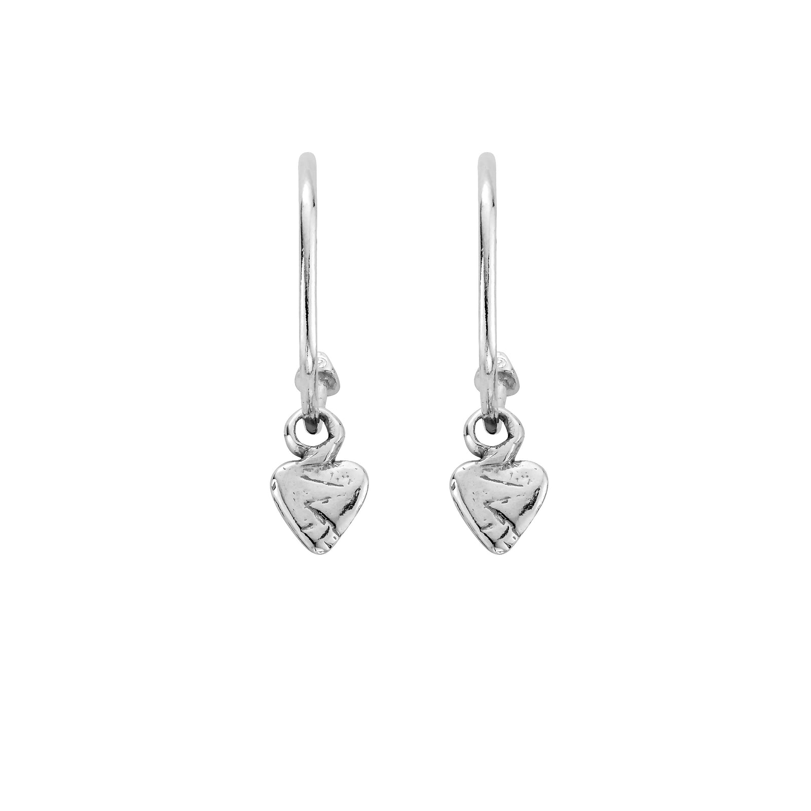 Maxi Cupid Hoops With Baby Heart Charms