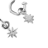 Tiny Cupid Hoops With Baby North Star Charms