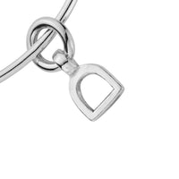 Silver Baby Stirrup Bangle