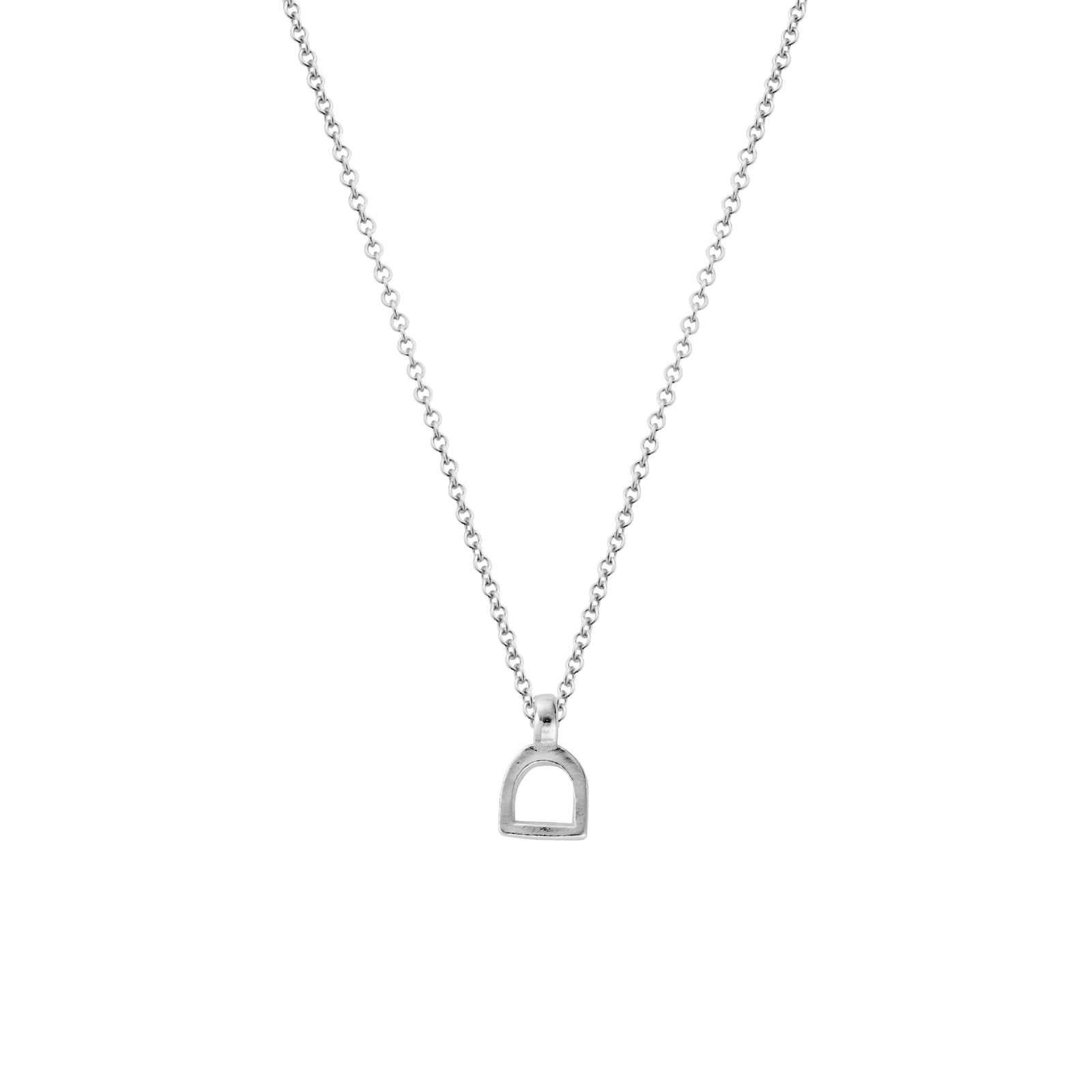 Silver Baby Stirrup Necklace