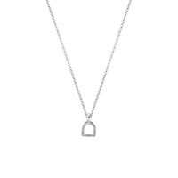 Silver Baby Stirrup Necklace