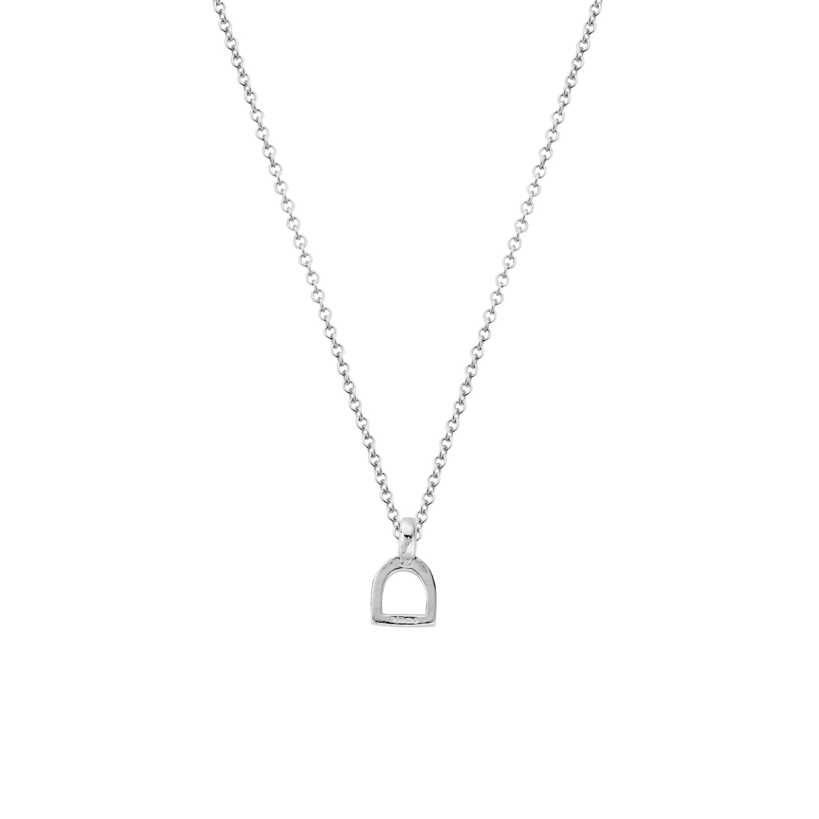 Silver Baby Stirrup Necklace