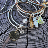 Silver Medium You Are Loved Bangle