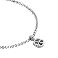 Silver Cancer Mini Horoscope Chain Bracelet