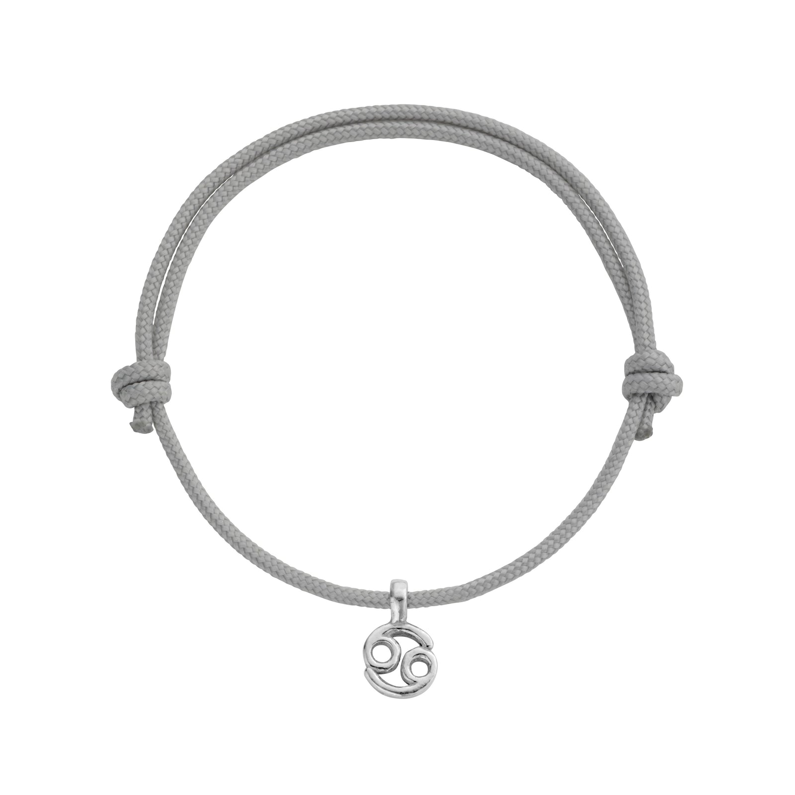 Silver Cancer Mini Horoscope Sailing Rope