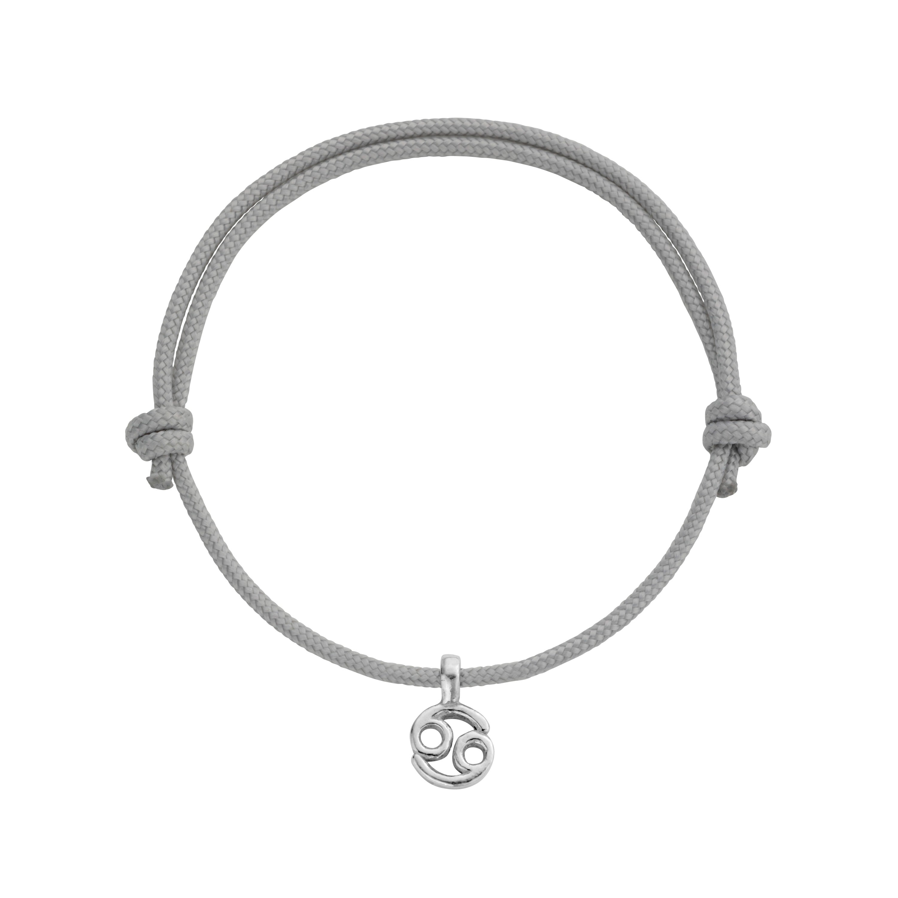 Silver Cancer Mini Horoscope Sailing Rope