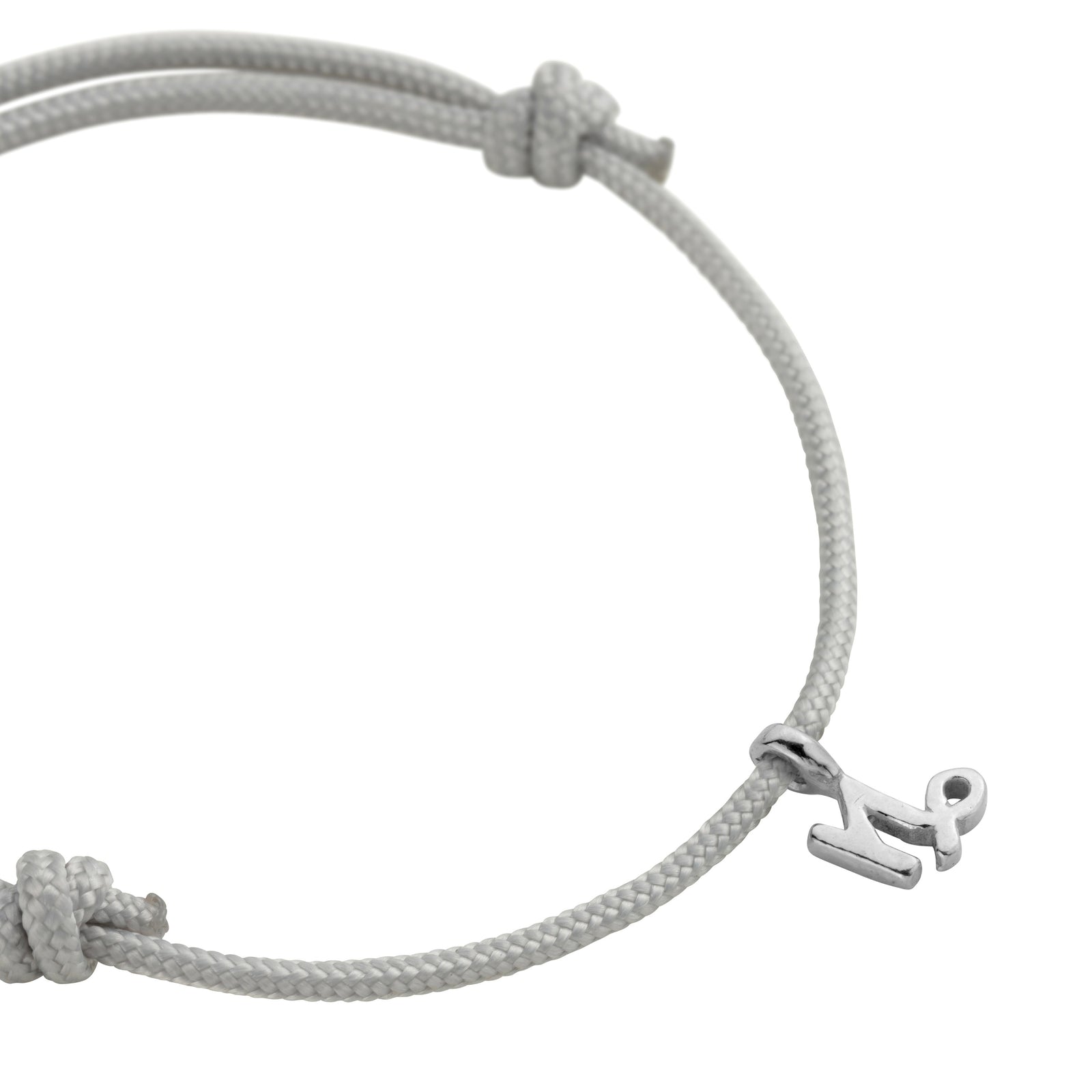 Silver Capricorn Mini Horoscope Sailing Rope