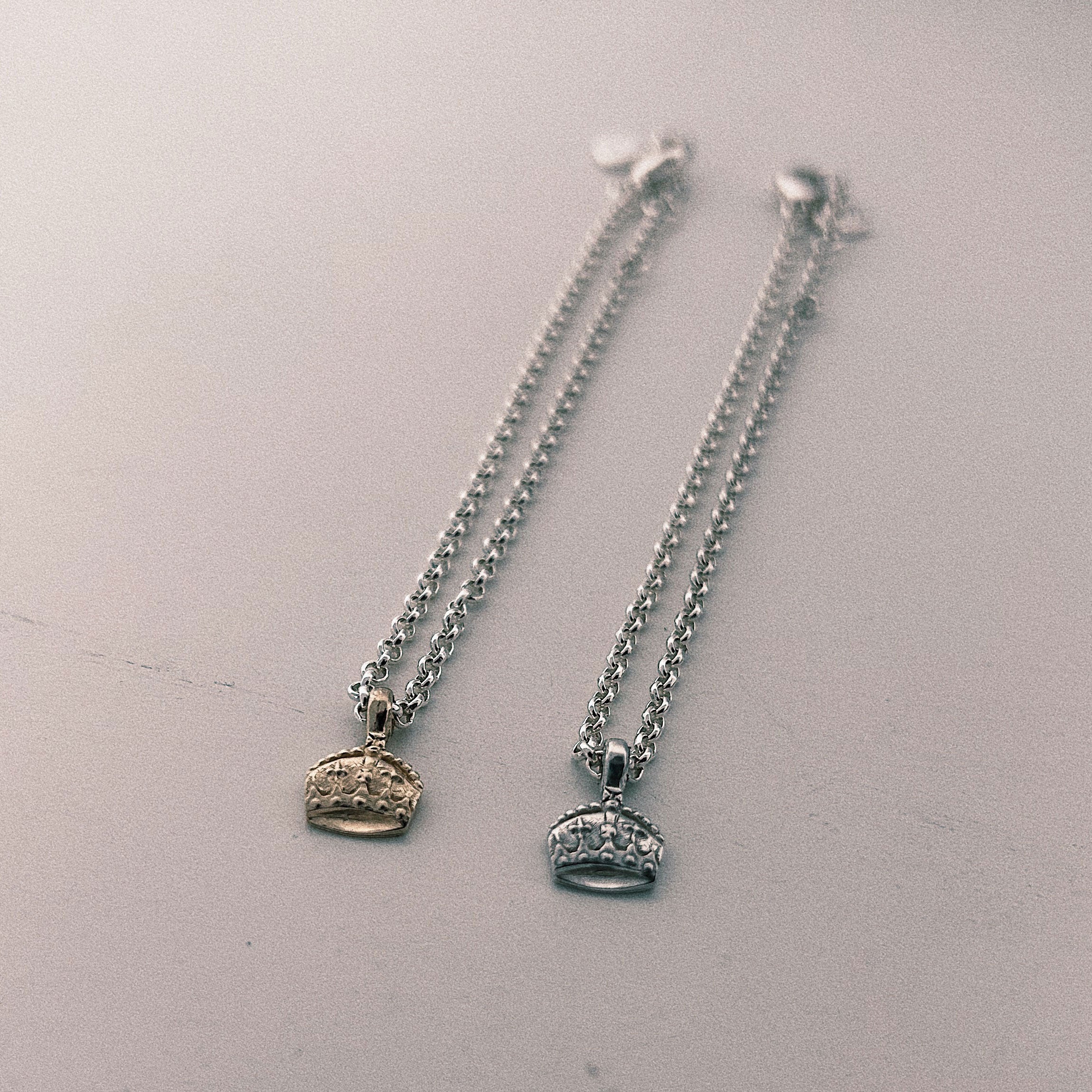 Silver Coronation Crown Chain Bracelet