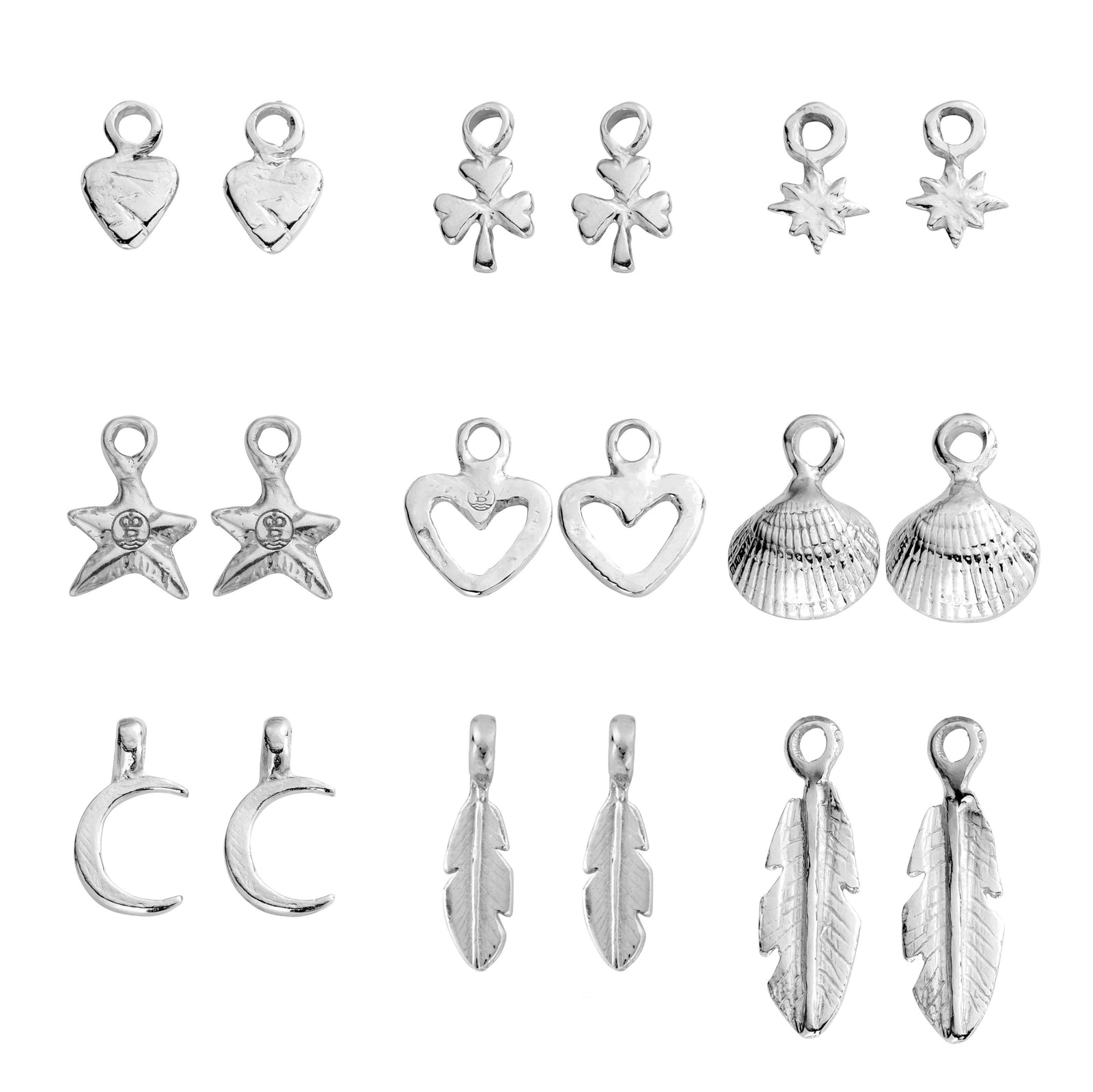 Silver Earring Charms