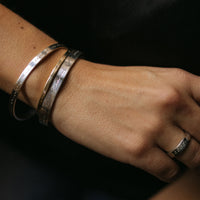 Silver Full Signature Bangle With Handwriting