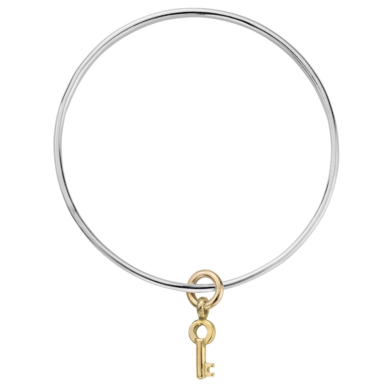 Silver & Gold Mini Dreamer's Key Bangle