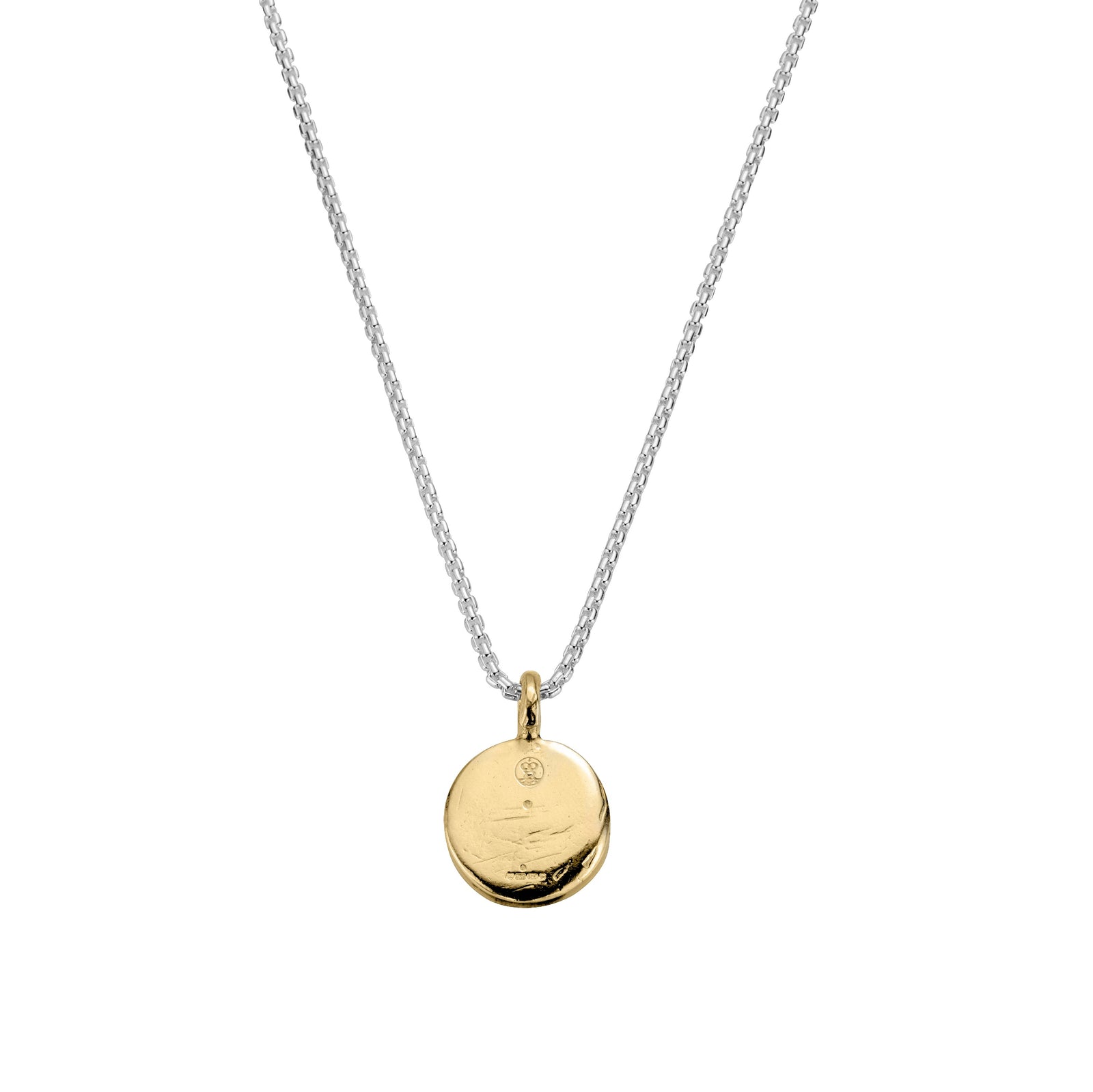 Silver & Gold Medium Roman Coin Snake Chain Necklace