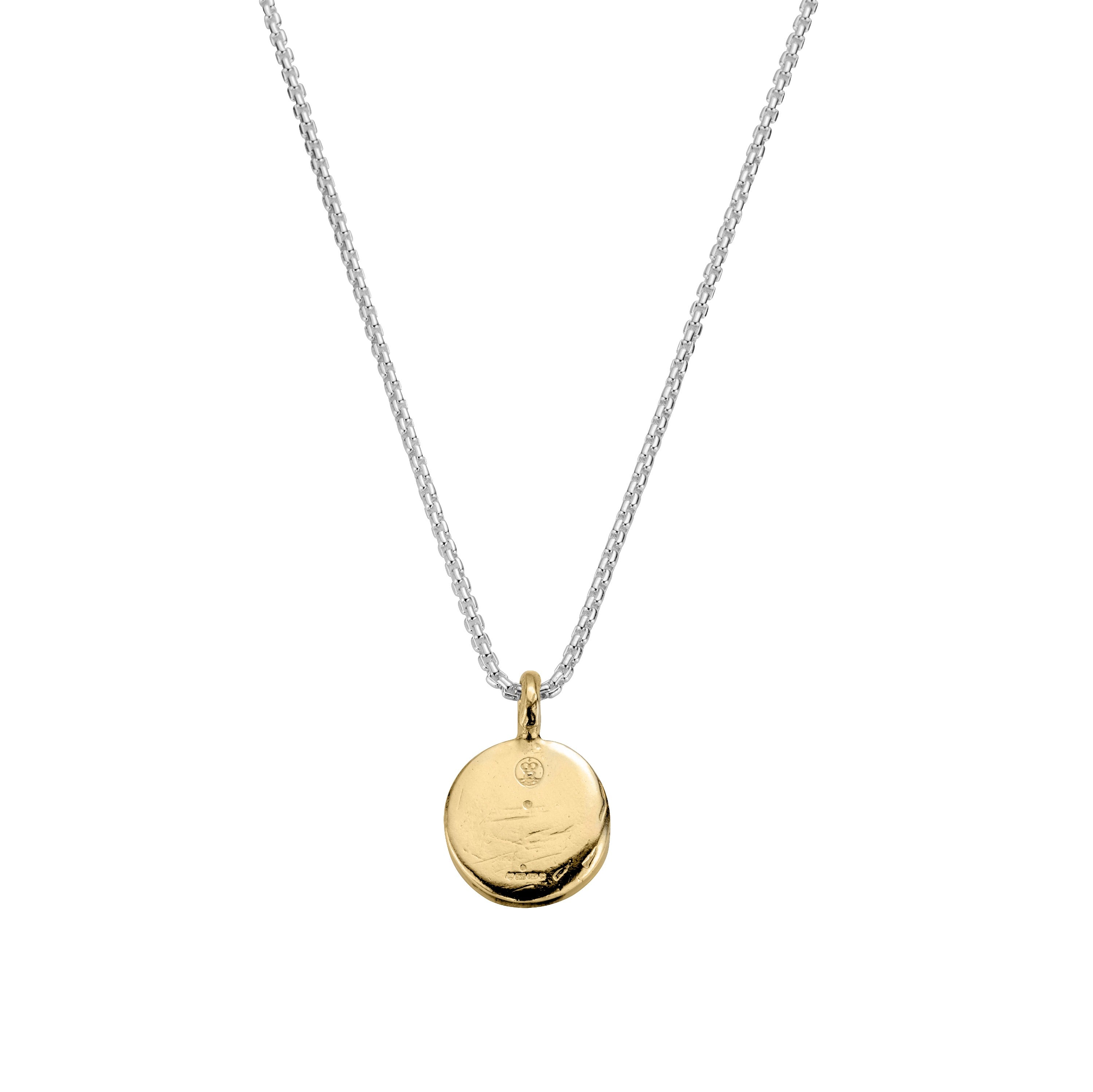 Silver & Gold Medium Roman Coin Snake Chain Necklace