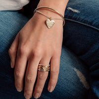 Silver & Gold Medium You Are Loved Chain Bracelet