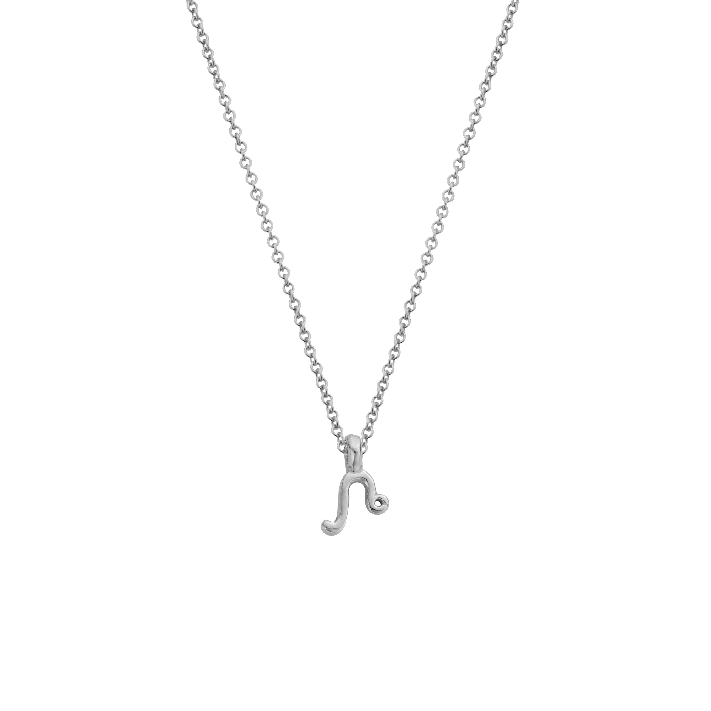 Silver Leo Mini Horoscope Necklace