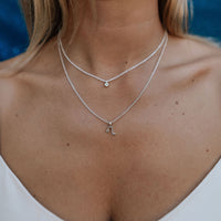 Silver Leo Mini Horoscope Necklace