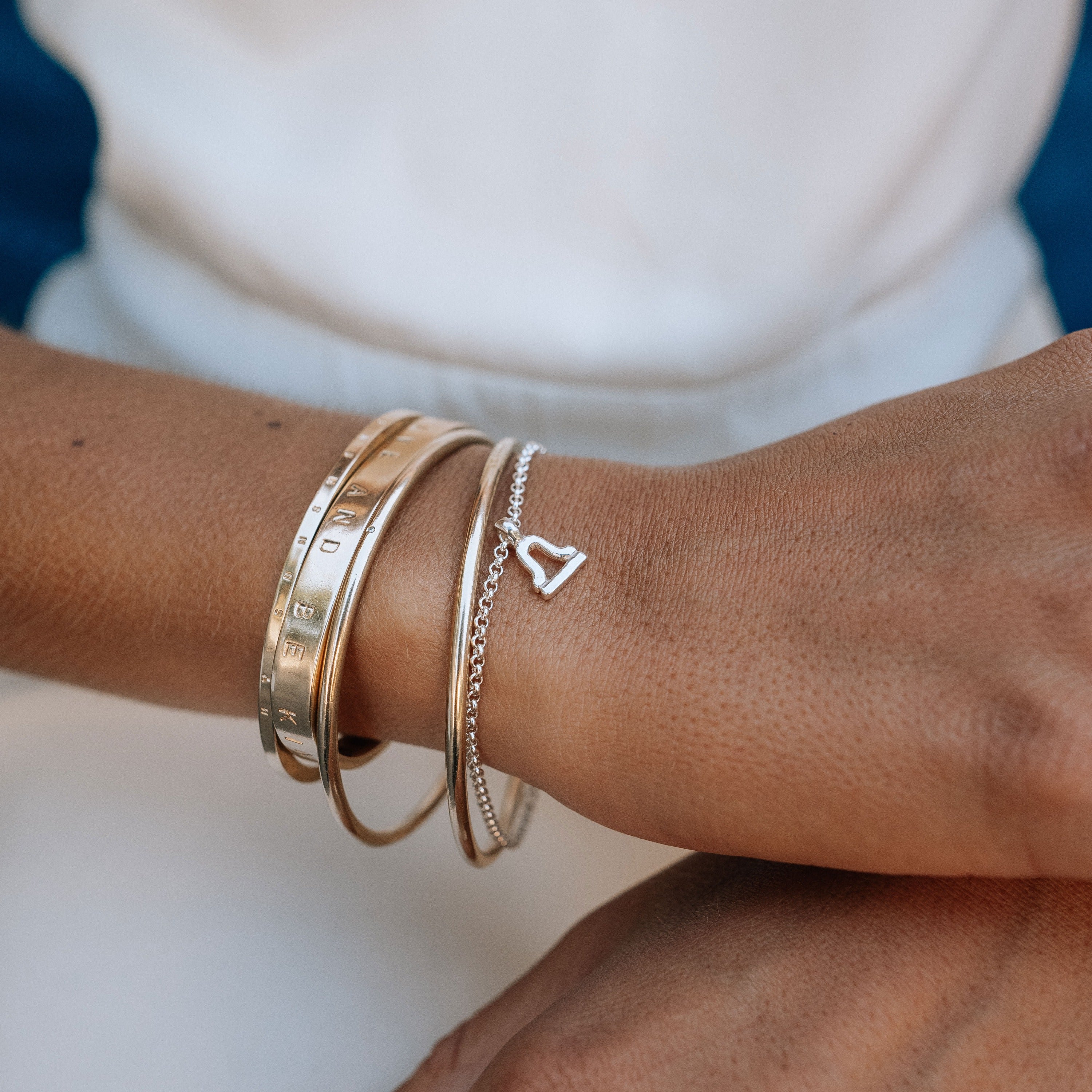 Silver Libra Mini Horoscope Chain Bracelet