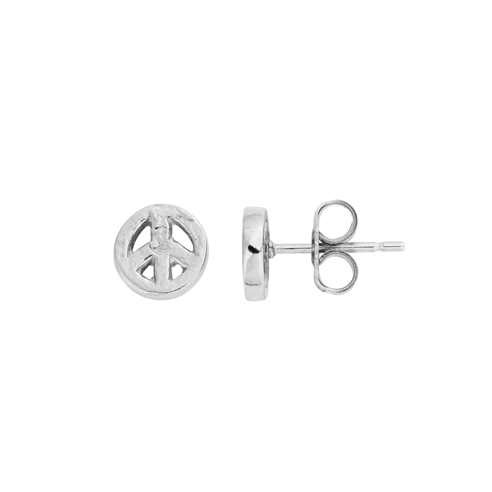 Silver Little Peace Ear Charm Set