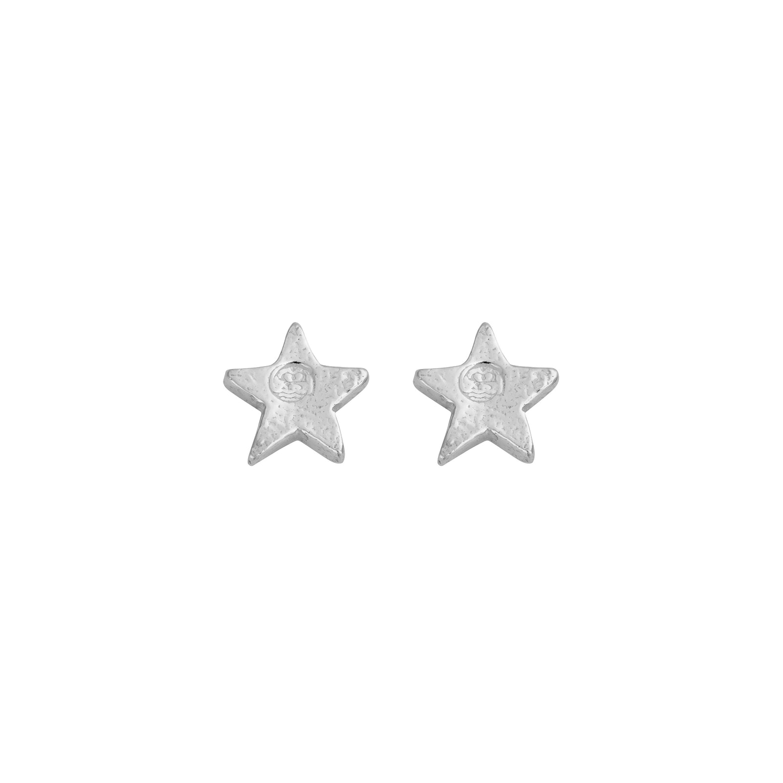 Silver Little Star Ear Charm Set