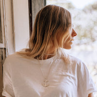 Silver Maxi Anchor Necklace