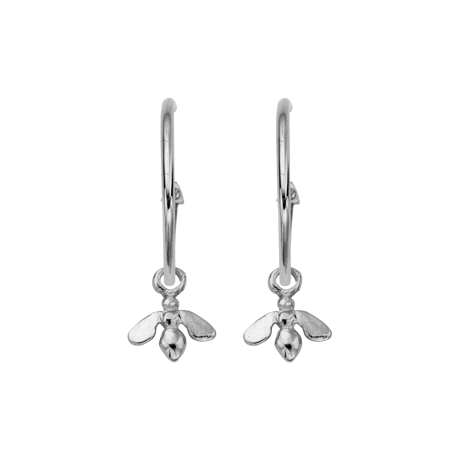Maxi Cupid Hoops with Mini Honey Bee Charms