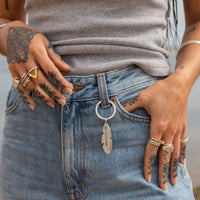 Maxi Feather Classic Keyring