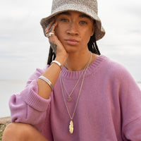 Silver Medium Peace Necklace