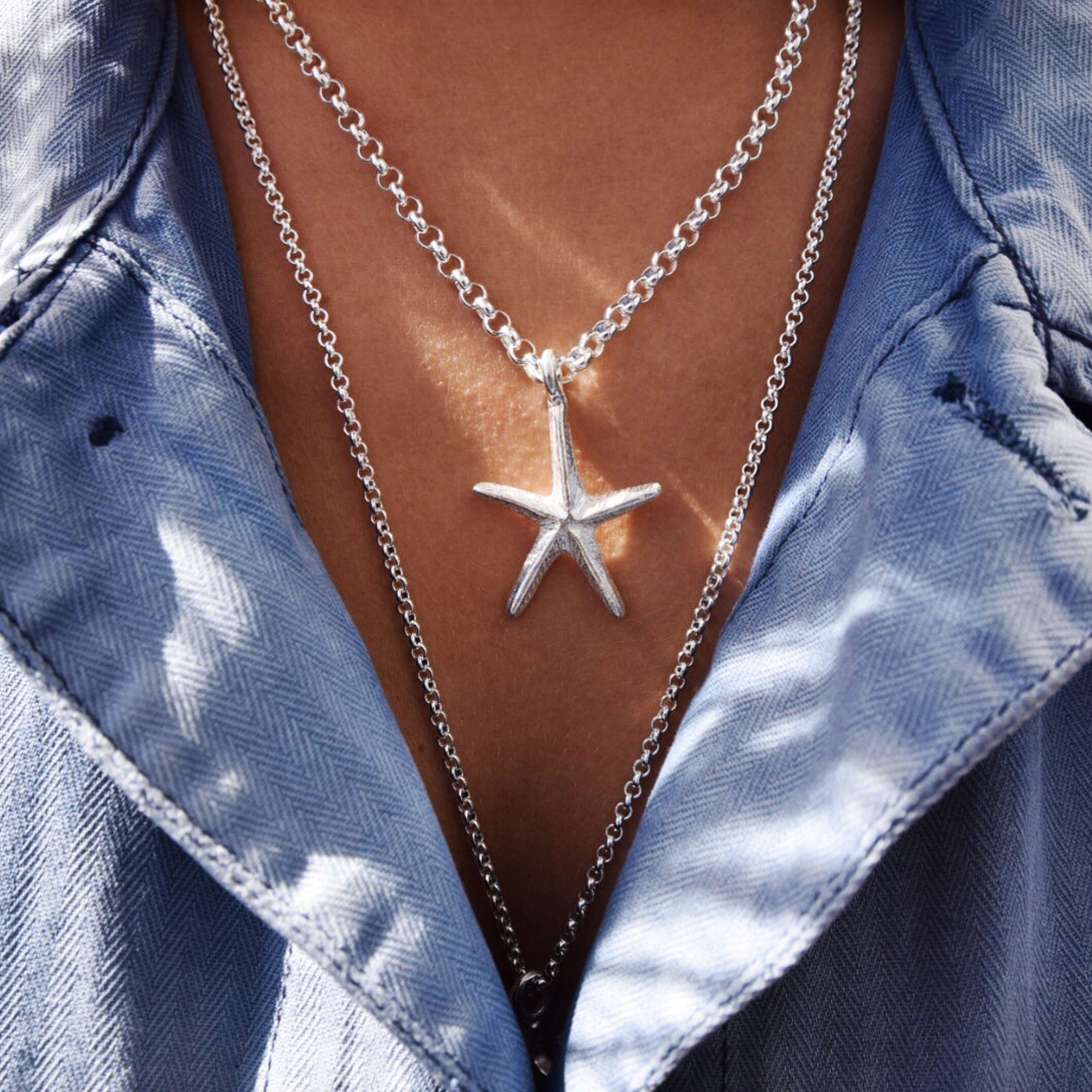 Silver Maxi Starfish Necklace