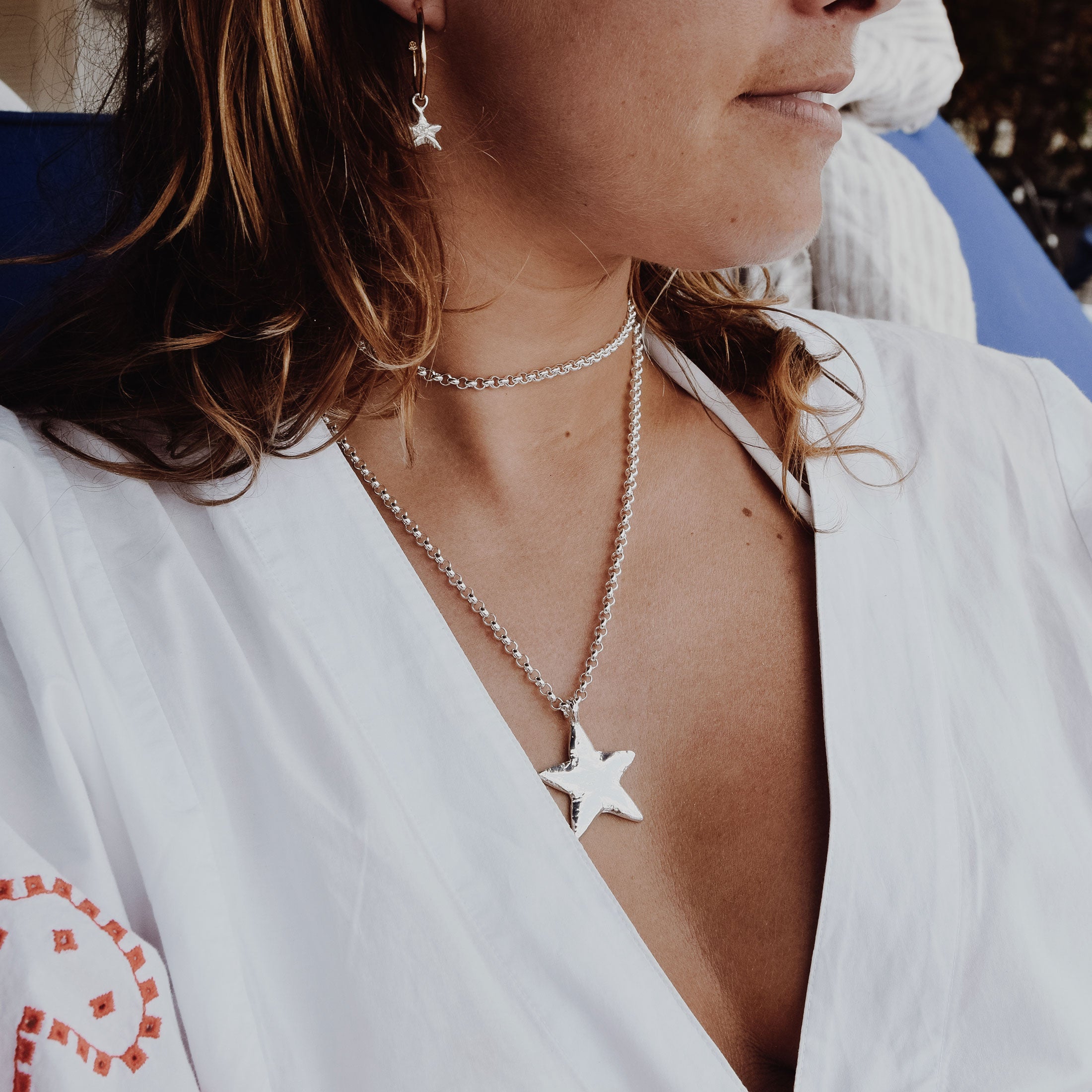 Silver Maxi Star Necklace