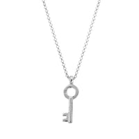 Silver Medium Dreamer's Key Necklace