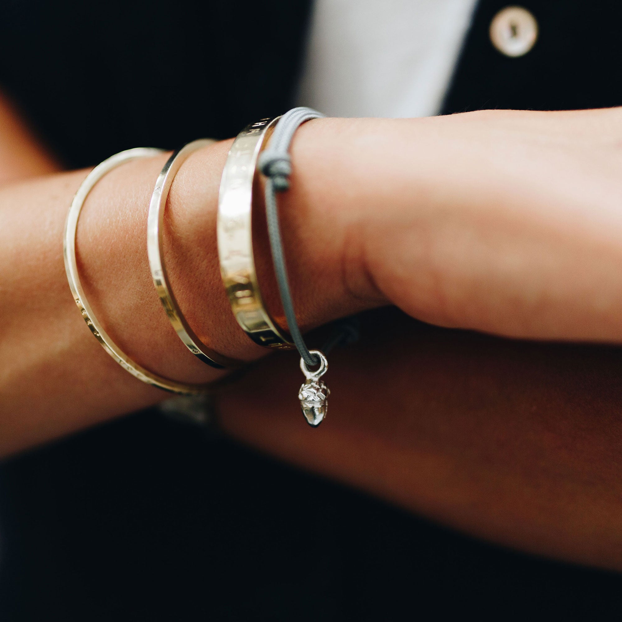 Silver Medium Bowness Acorn Sailing Rope