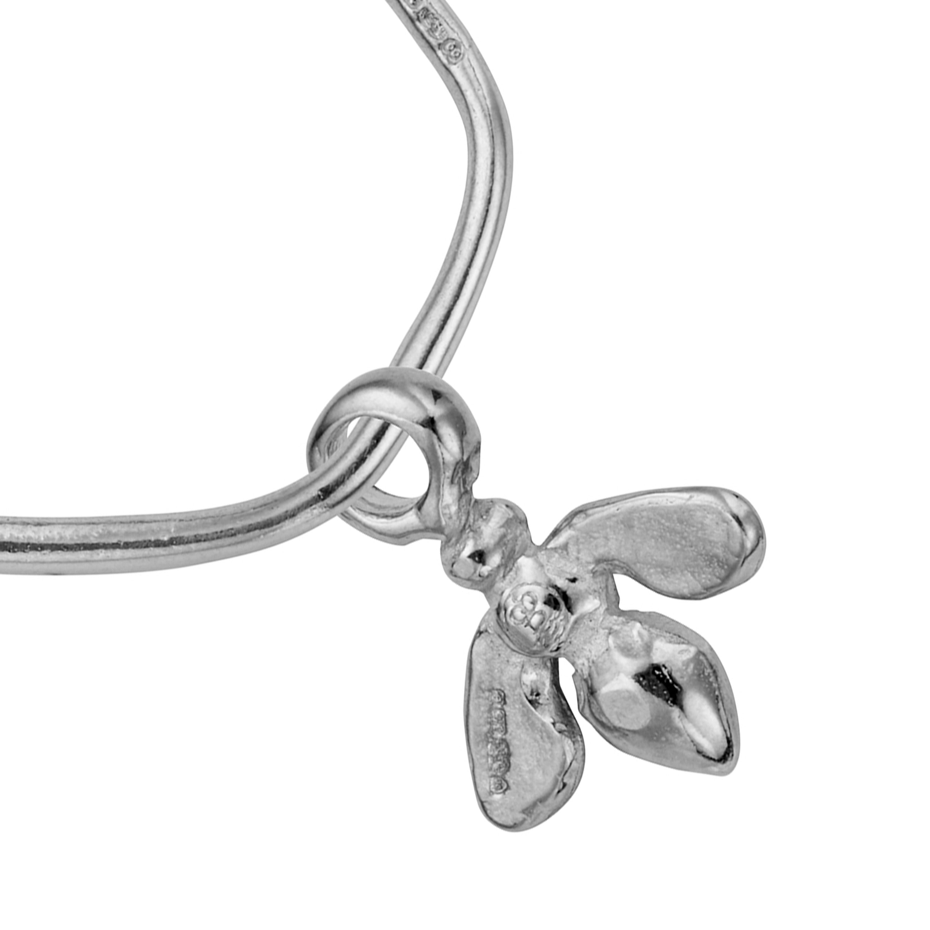 Maxi Cupid Hoops with Mini Honey Bee Charms