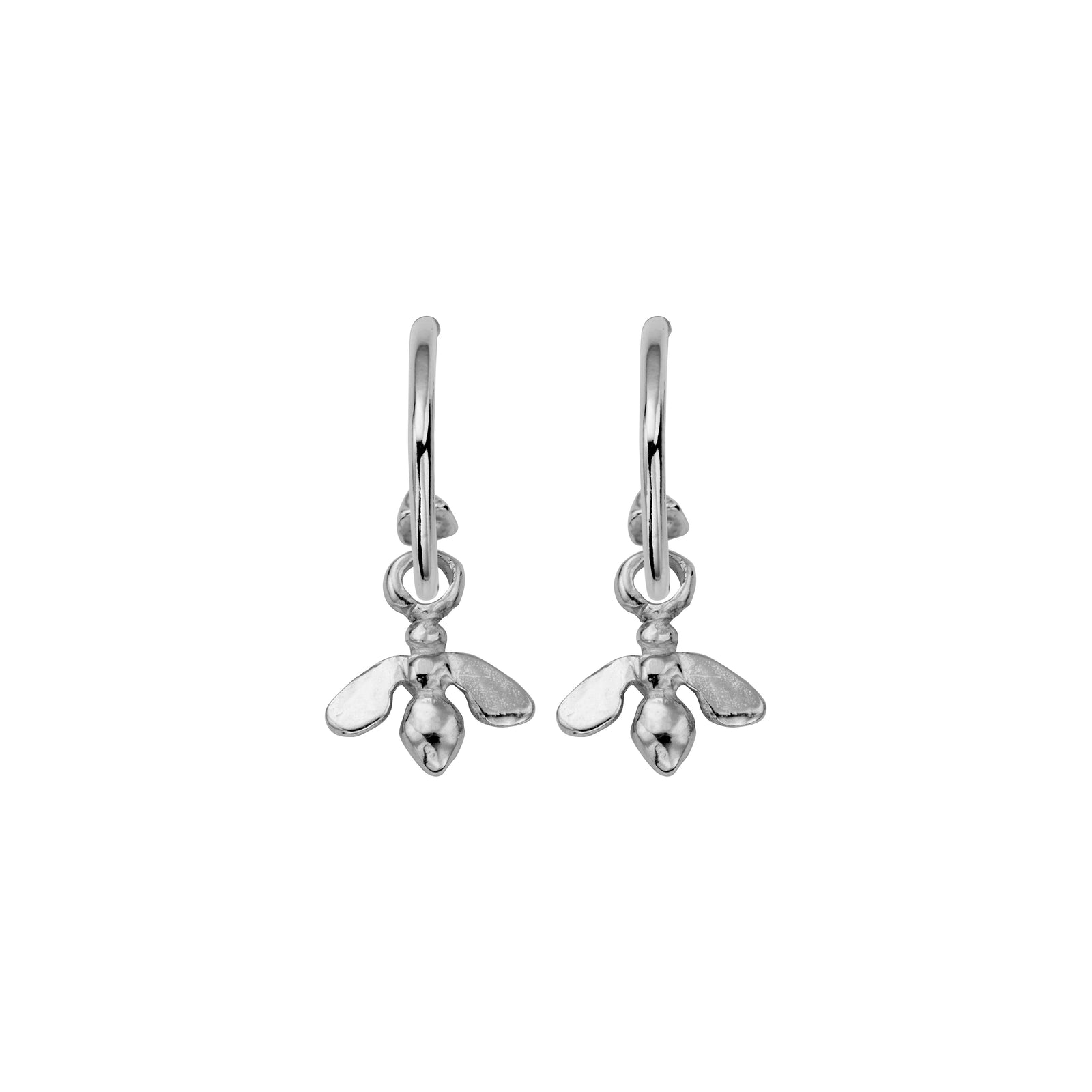 Mini Cupid Hoops with Mini Honey Bee Charms